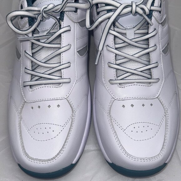 Orthofeet Mens Shoes Wide Fit US Size 11 2E White Leather Lace-Up Supportive - Picture 4 of 11